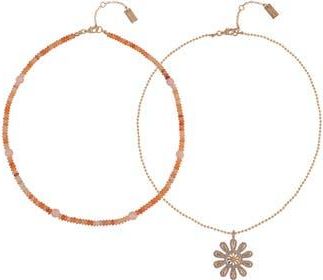 Rachel Roy Set of 2 Assorted Necklaces in Pink at Nordstrom Rack