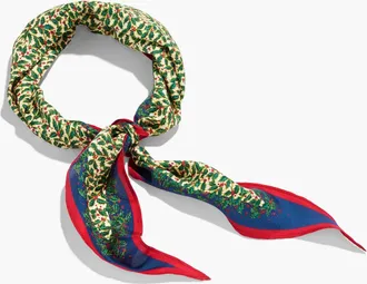 Talbots Holly Dance Diamond Silk Scarf - Ivory - 001 Talbots