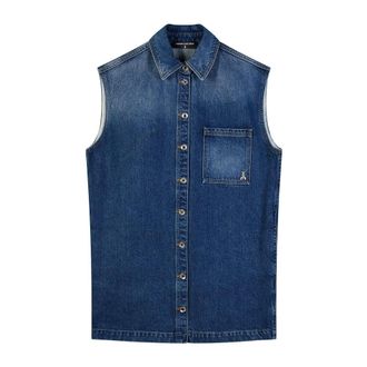 Patrizia Pepe Dames, Jassen, Blauw, Maat: S Denim