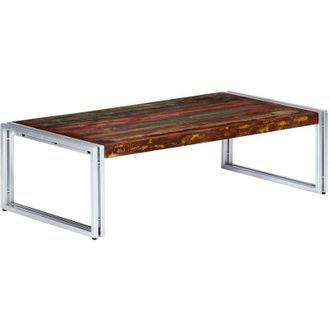 vidaXL Tavolino da Salotto 120x60x35 cm in Legno Massello di Recupero - Vidaxl