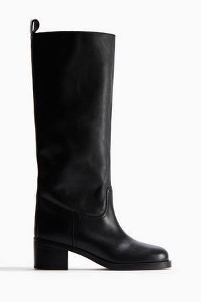 H&M Kniehohe Stiefel - Schwarz