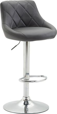 Clp Clp - Taburete De Bar Lazio Gris Cromado