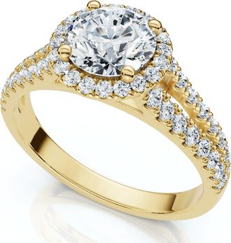 Pompeii3 1 1/5Ct Divine Diamond Engagement Ring 14k Gold or Platinum Lab Grown