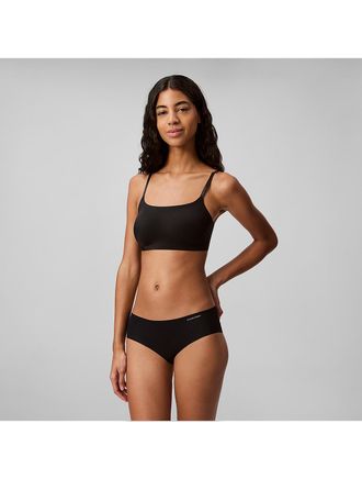 Calvin Klein Womens Invisibles Wirefree Lightly Lined Bralette - Black - L