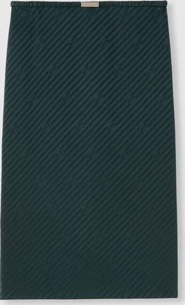 Gucci Interlocking G Silk Jacquard Skirt, Green, Ready-to-wear