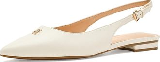 Tommy Hilfiger Velina Womens Flat Shoes Ivory 150 : 6.5 M, Faux Leather