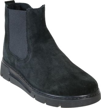 David Tate Promo Leather Chelsea Boot in Black Suede at Nordstrom, Size 40