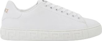 Versace Greca Nylon Low-Top Sneakers, Brand Size 35 ( US Size 5 )