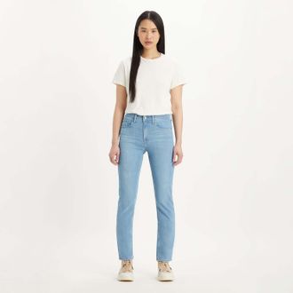 Levi's Dames Levis 724 High Rise Straight Rio Fate Jeans in Denim Blue