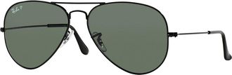 Ray-Ban Metal Polarized Aviator Sunglasses