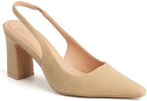 New York & Company Theresa Slingback Pump in Nude at Nordstrom Rack, Size 8.5