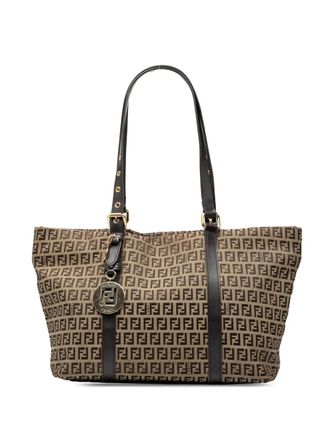 Fendi 2018-2025 Zucchino Canvas Superstar tote bag - Brown