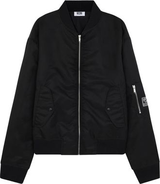 GCDS Bomber - Heren - Bomber jackets - Zwart - L - Satijn - Jassen