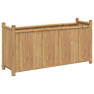 Berkfield Home Planter 100x30x50 cm Bamboo in Brown | Size: 100 x 30 x 50 cm