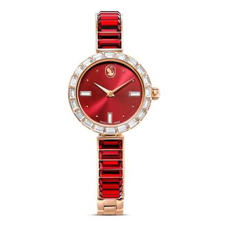 Swarovski Matrix Bangle Watch - Dames - Horloges - Rood - ONE Size - Accessoires