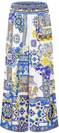 Camilla Broeken, Dames, Veelkleurig, S, Cropped Wide Leg Panel Pant Espa&ntilde;a Nirvana