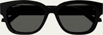 Gucci GG Logo Acetate Square Sunglasses