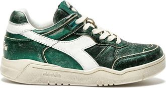 Diadora B.560 Metal - Dames - Sneakers - Groen - 40 1/2 EU - Leer - Schoenen