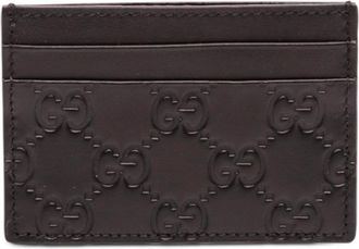 Gucci Pre-owned Wallets, female, Black, Size: ONE SIZE Pre-owned Leather Card Case