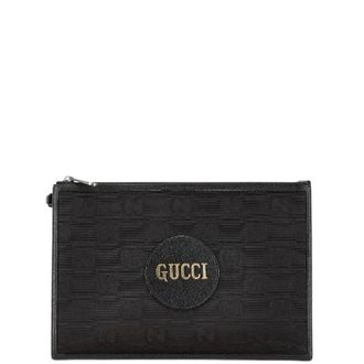 Gucci Pre-owned Clutches, female, Black, Size: ONE SIZE Pre-owned Nylon Clutch