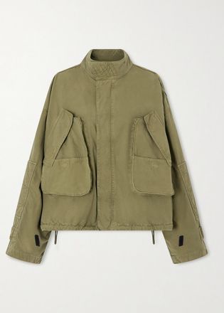 The Attico Giacca In Cotone - Verde