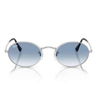 Ray-Ban Sunglasses Rb3547 003/3 F Oval Silver/Blue Gradient Unisex