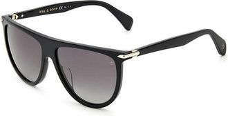 Rag & Bone RNB1056/S 807/WJ Womens Sunglasses Black Size 57