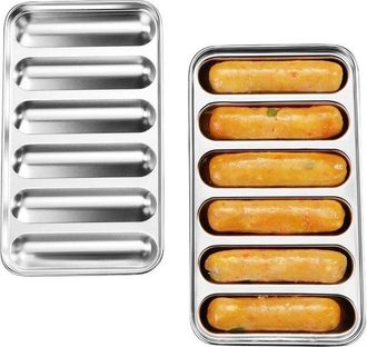 OEM Molde Para Salchichas De Acero Inoxidable Con Tapa - Plateado