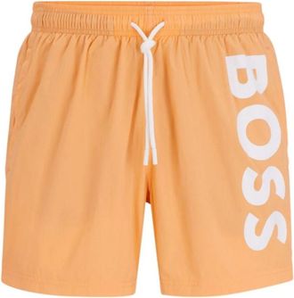 HUGO BOSS Octopus Zwemshorts - Heren - Strandmode - Oranje - XS - Polyester - Badmode