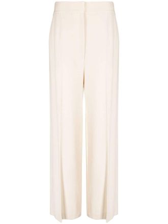 Khaite high-waisted wide-leg trousers - Neutrals