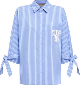 Twinset Shirts - Dames - Overhemden - Blauw - S - Overhemden
