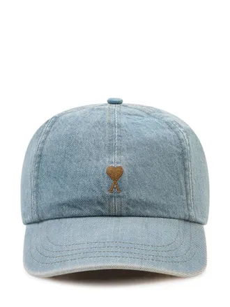 Ami Denim Logo Baseball Cap