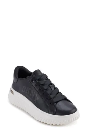 DKNY Larissa Platform Sneaker in Black at Nordstrom, Size 9.5