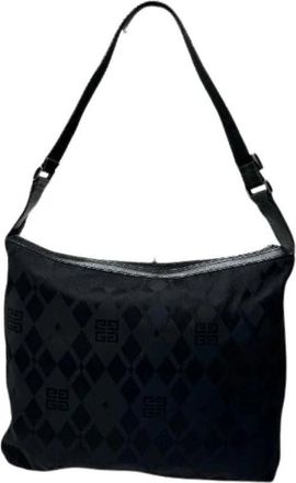 Givenchy Pre-owned Polyester Schoudertas - Dames - Vintage Schoudertas - Zwart - ONE Size - Polyester - Vintage