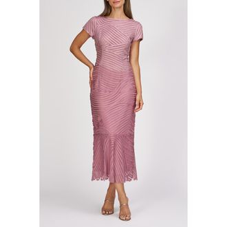 JS Collections Julianna Soutache Cocktail Dress in Multi Pink at Nordstrom Rack, Size 4