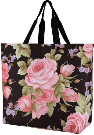 Generic Pink Rose Women Handbag Lightweight Grocery Bag Durable Shoulder Bags For Travel Work Picnic