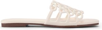 Kurt Geiger Womens Royale Sliders - White - Size UK 6