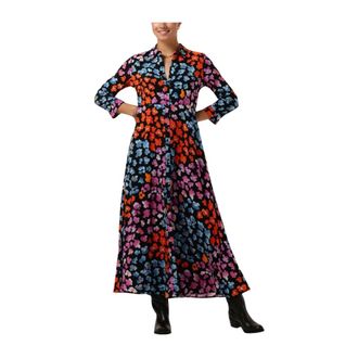 Y.A.S Yassavanna Lange Overhemdjurk - Dames - Shirt Kleedjes - Veelkleurig - M - Katoen - Kleedjes