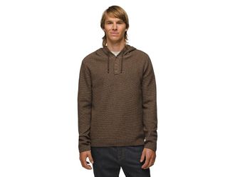 Prana Forest Hill Hoodie Mens Sweater Sepia : LG, Cotton
