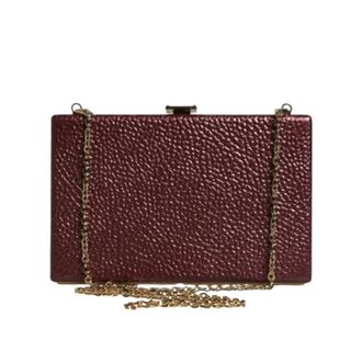 Dolce & Gabbana Pre-owned Miniature Clutch - Dames - Pre-owned - Rood - Maat: ONE Size Leer