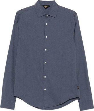 Superdry button-up cotton shirt - men - Cotton - S - Blue
