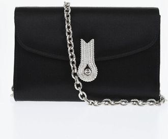Amato Daniele Satin QUEEN MID Shoulder Bag with Chain Strap size Unica