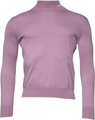 Msgm Wool Knit Turtle Neck Long Sleeve Pullover Mens Sweater (Pre-Owned)