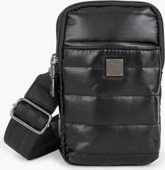 Think Royln Womens Buzz Me Phone Bag In Black Patent