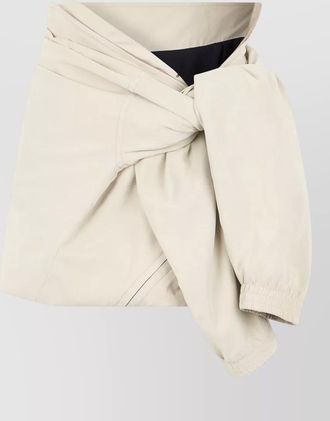 Balenciaga technical wrap shorts skirt side knot