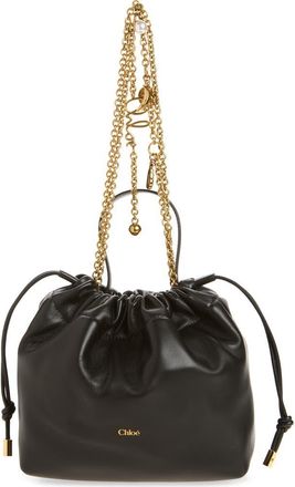 Chlo&eacute; Mini Icons Leather Shoulder Bag in Black at Nordstrom