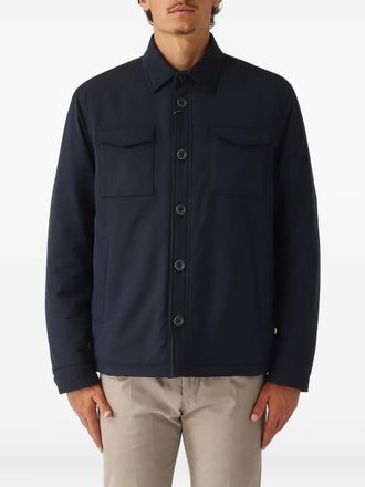 Herno patch-pocket shirt jacket - Blue