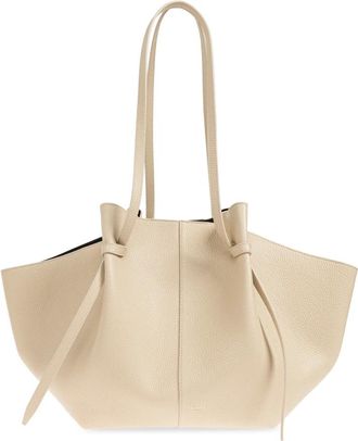 Yuzefi Grote Mochi Tas - Dames - Shoppers - Beige - ONE Size - Leer - Tassen