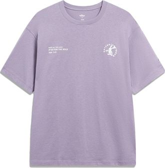 Li-Ning x Disney Oswald Graphic T-shirt Light Purple AHST315-5