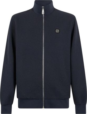 Philipp Plein Zip-throughs - Heren - Vesten met rits - Blauw - 2XL - Hoodies & sweatvesten